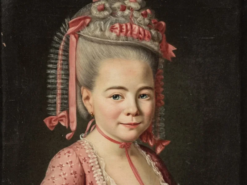 1747-Remi-Fursy Descarsin - Bambina con un cesto di fiori